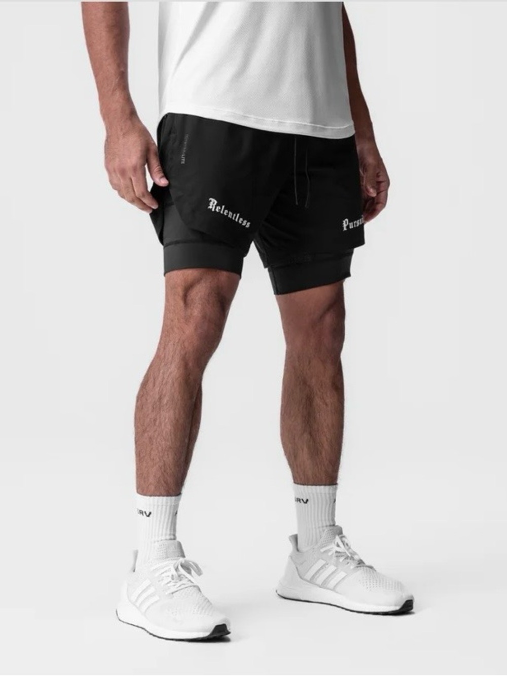 ASRV TETRA LITE 7" LINER SHORTS BLACK LARGE RELENTLESS PURSUIT
